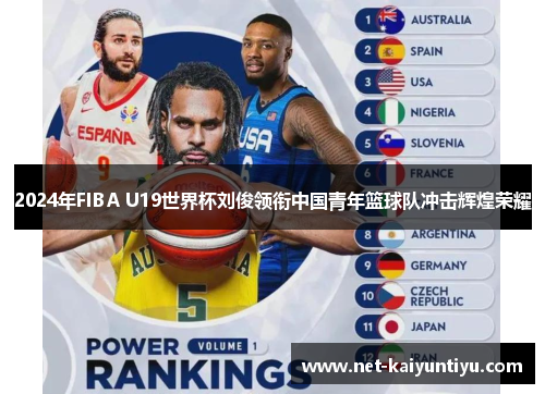 2024年FIBA U19世界杯刘俊领衔中国青年篮球队冲击辉煌荣耀